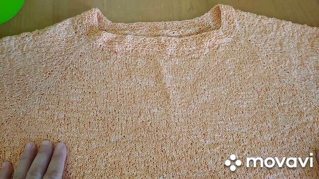 Вязание. Готовая работа июля- летний джемпер "Оранжевое лето" регланом сверху. 10 июля 2020 г. смотреть онлайн
