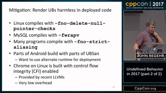 CppCon 2017: John Regehr “Undefined Behavior in 2017 (part 2 of 2)” смотреть онлайн