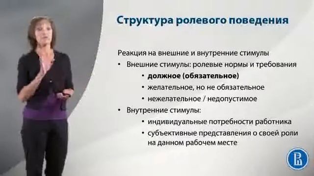 Организационное поведение. Что такое поведение. Ролевое поведение, часть 3 смотреть онлайн