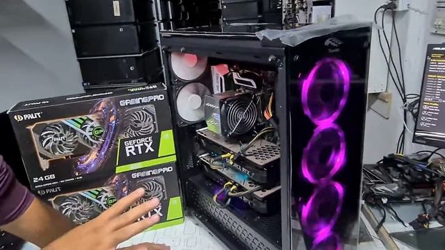 Nvidia RTX 3090 DUAL IN SINGLE PC!! смотреть онлайн