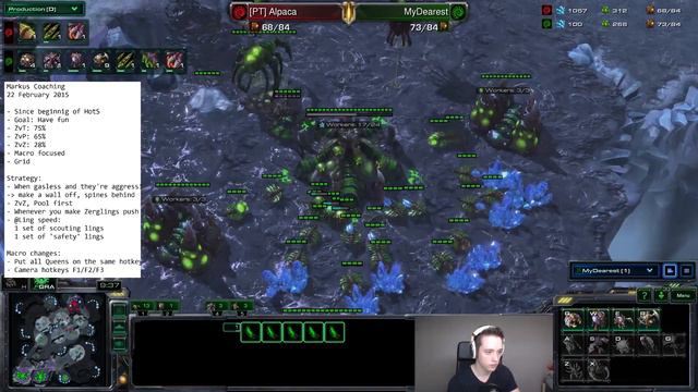 StarCraft 2: DIAMOND LEAGUE Zerg vs Zerg Coaching! (Full Session) смотреть онлайн