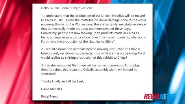 Ford Motors may have no future in Oakville, Ontario thanks to China смотреть онлайн