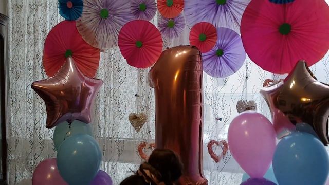 Простые идеи для 1 годика ребенку| Как украсить детский праздник| Первый день Рождения|Торт на 1 го смотреть онлайн