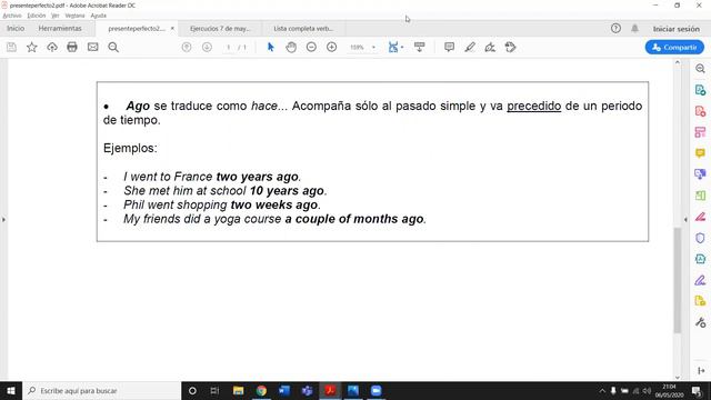 Past Simple. IRREGULAR Verbs y uso de la partícula AGO смотреть онлайн