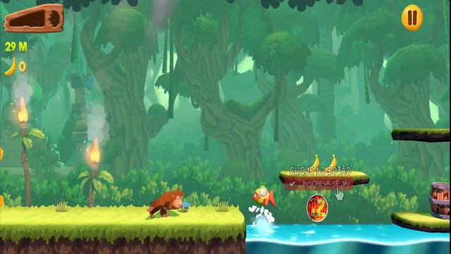 Banana Kong 2 - Gameplay da nova versão do Banana kong смотреть онлайн