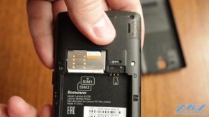 Как вставить SIM-карту в Lenovo A1000 (XDRV.RU)