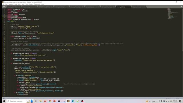 Adding an authentication component to your streamlit app смотреть онлайн