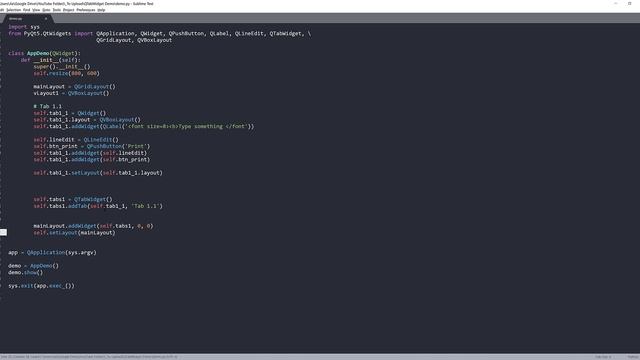PyQt5 Tutorial | How to embed multiple widgets with QTab Widget смотреть онлайн