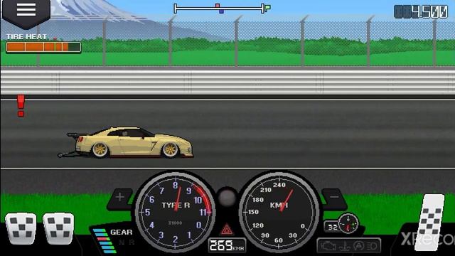 Pixel Car Racer Nissan GTR смотреть онлайн