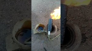 Горелка для горна,отопления,и тд, на отработке. часть 1