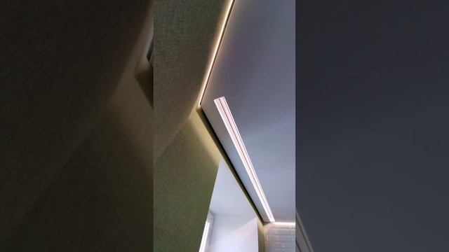 Карниз для штор с подсветкой, утопленный в потолок смотреть онлайн