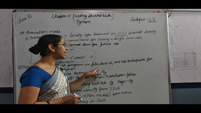 CLASS 11 C S CHAPTER 5 GETTING START WITH PYTHON execution смотреть онлайн
