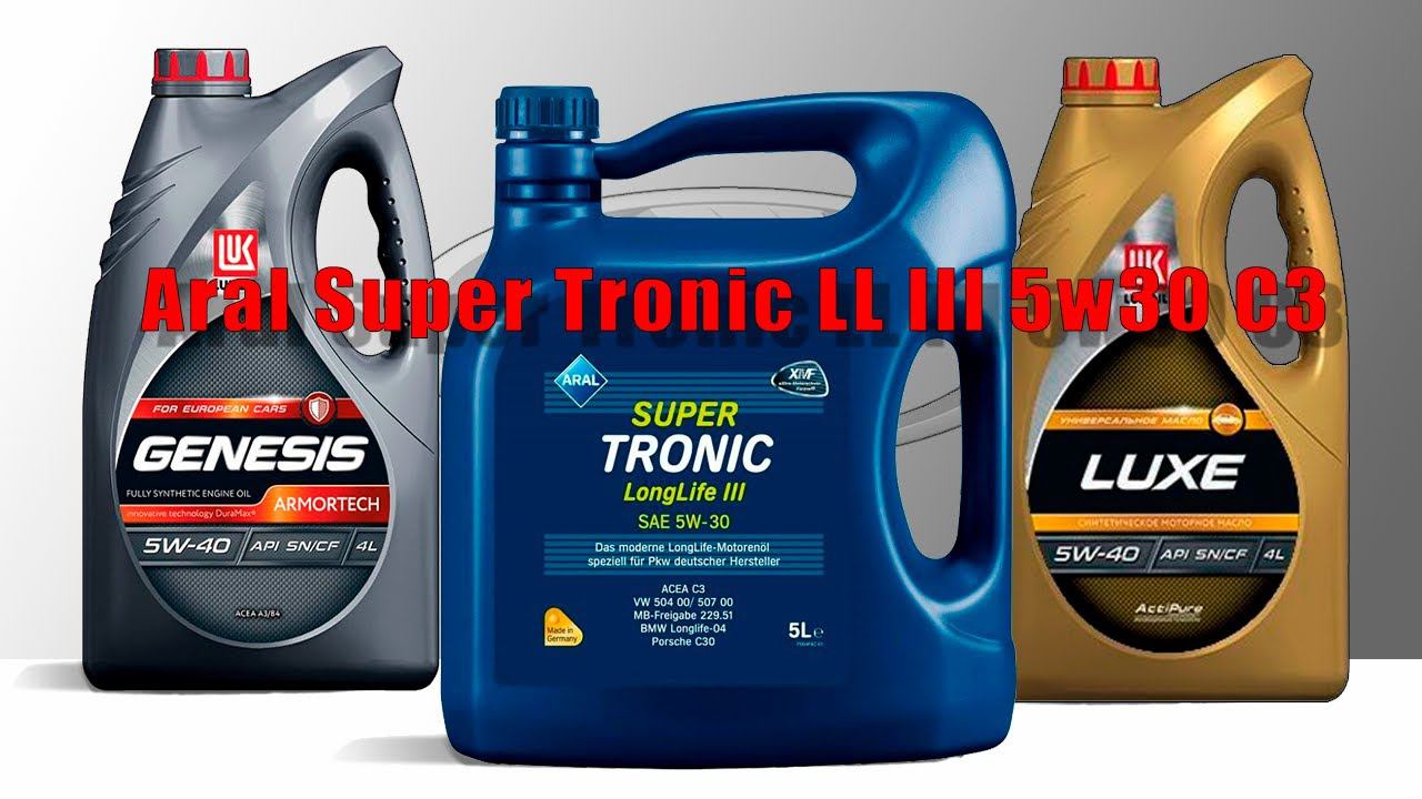 Aral Super Tronic LL3 5w30 Vs Lukoil Luxe 5w40 SL