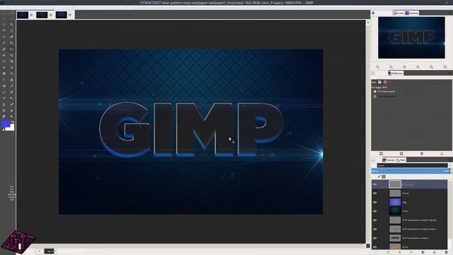 How to make an awesome lens distortion text effect in Gimp смотреть онлайн