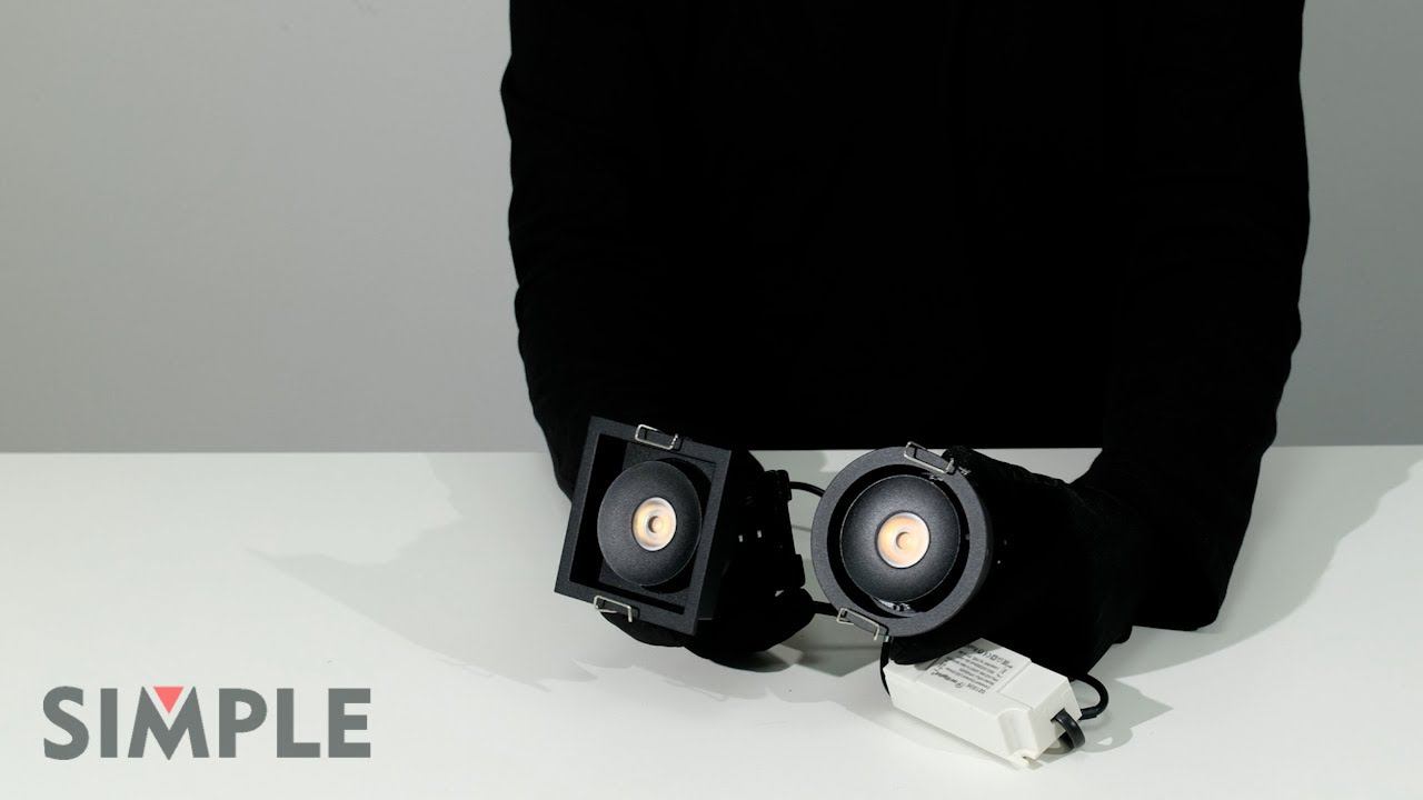 Встраиваемые карданные светильники серии SIMPLE смотреть онлайн