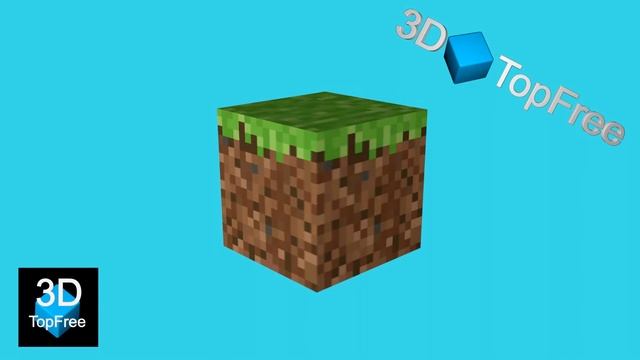Minecraft cube - 3D Free Models - (c4d obj 3ds ) - www.3dtopfree.com смотреть онлайн