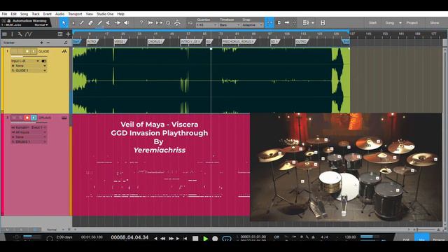 Veil Of Maya - Viscera Drum Playthrough with GGD Invasion смотреть онлайн