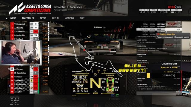 ? Assetto Corsa Competizione. GT3 @ Nurburgring - LIVE смотреть онлайн