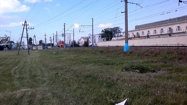 Две электрички на Витебском проспекте