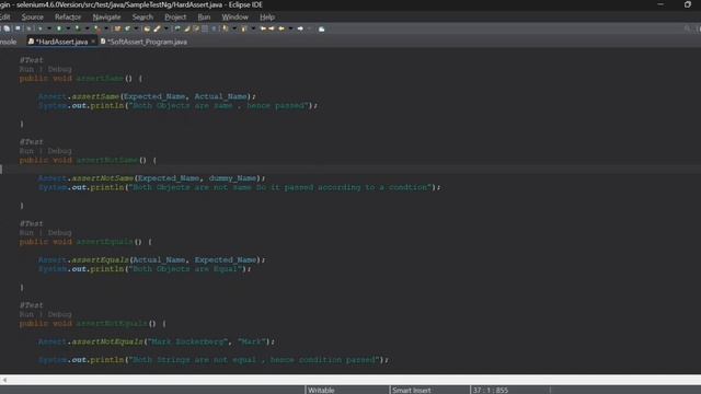 Assertions - [ HardAssert , SoftAssert ] #seleniumjava #seleniumtesting #tamilcoding #testng #jav смотреть онлайн