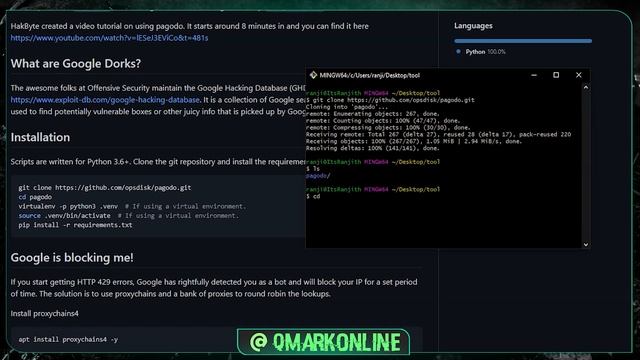Search like a pro Hacker using Google Dorking | Recon tool overview | Custom Dorks Query Explained смотреть онлайн