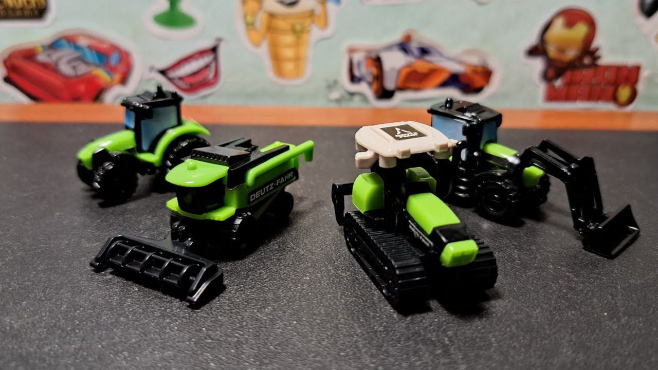 СЕЛЬСКОХОЗЯЙСТВЕННАЯ ТЕХНИКА из Киндер-Сюрпризов / Обзор раритетной коллекции | 2015 год! смотреть онлайн