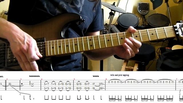 Bon Jovi - You Give Love A Bad Name guitar solo lesson (with tablatures and backing tracks) смотреть онлайн