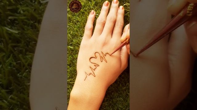 Heartbeat with a Beutifull Heart #mehndi #tattoo смотреть онлайн
