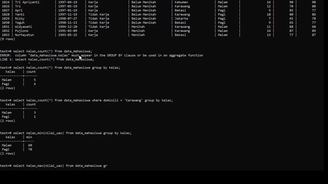 Perancangan database group by PostgreSQL mxf смотреть онлайн