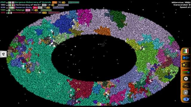 AI Only Timelapse: History of One Galaxy (10000 Stars, 2 Million Years Simulation) смотреть онлайн