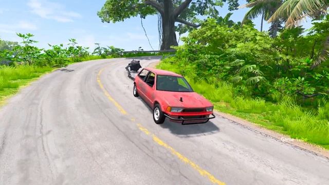 Cars Vs Giant Flail (Ball) #1 – BeamNG.Drive смотреть онлайн