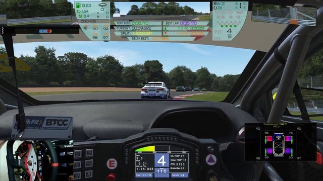 rFactor 2 [4K] New Release Hyundai i30 BTCC @ Brands Hatch -- Attention à la peinture et au gazon! смотреть онлайн
