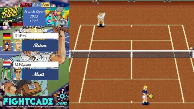 West vs Wijnker - Final - FrenchOpen23 - Super Tennis SNES Online смотреть онлайн
