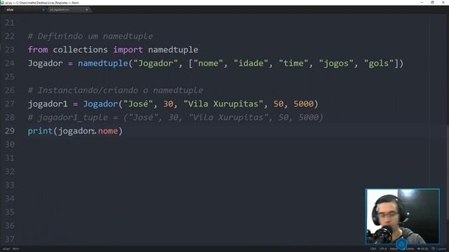 COMO CRIAR NAMEDTUPLES смотреть онлайн