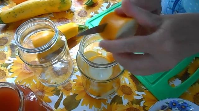 Кабачки в Томатном соке. Заготовки на зиму. смотреть онлайн