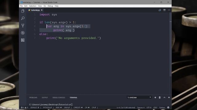 28 - Command Line Arguments ( sys.argv ) | Python Tutorials смотреть онлайн