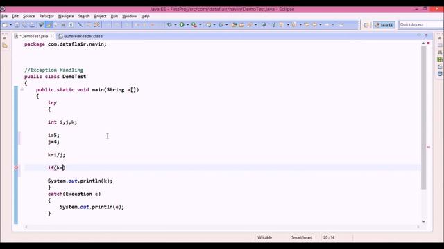 Java Exception Handling User Defined Exception Part-1 смотреть онлайн
