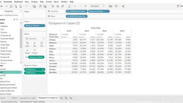 Tableau Desktop как начать работать как создать отчет смотреть онлайн