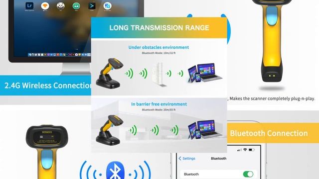 Wireless Bluetooth Rugged Waterproof scanner 2023 смотреть онлайн