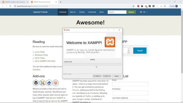 Installing XAMPP on Windows 10 смотреть онлайн