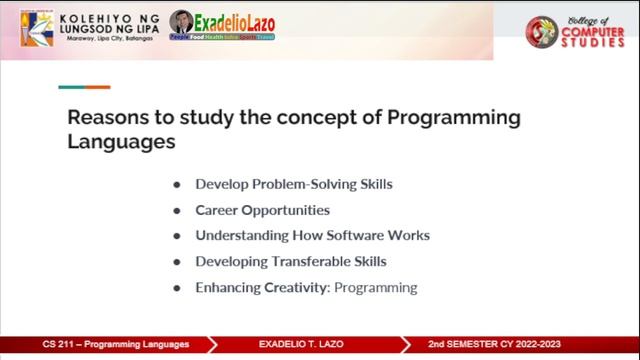 Lesson 1 Introduction to Programming Languages смотреть онлайн