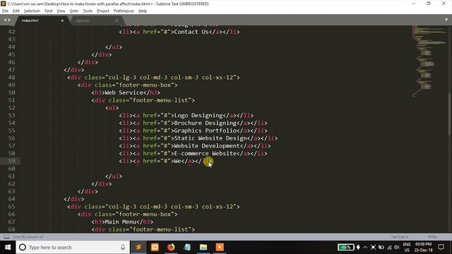 How to make footer with parallax effect смотреть онлайн