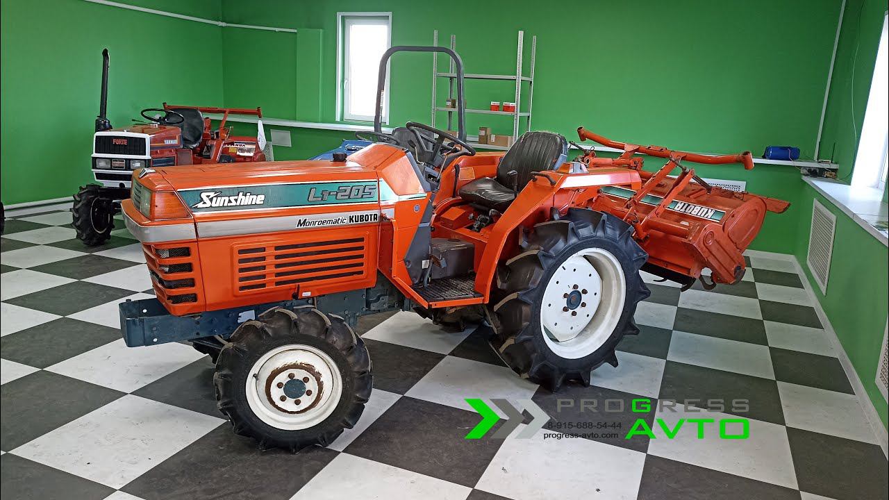 Не пропусти обзор японского минитрактора в Москве KUBOTA L1205 PROGRESSAVTO купить трактор в кредит