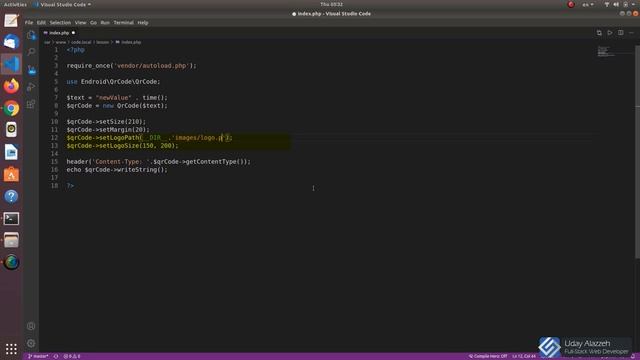 QR Code in PHP - رموز الاستجابة السريعة بلغة بي اتش بي смотреть онлайн