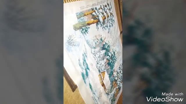 Лесная сторожка. Вышивка бисером смотреть онлайн