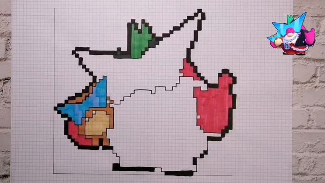 Как нарисовать Плохиша Базза по клеточкам | Brawl Stars смотреть онлайн