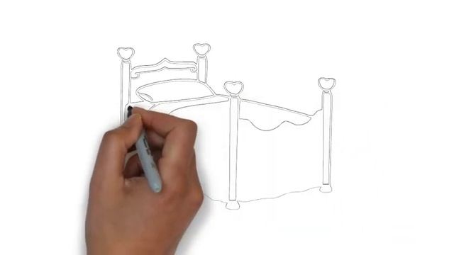 как нарисовать кровать,how to draw a bed,cómo dibujar una cama,comment dessiner un lit смотреть онлайн