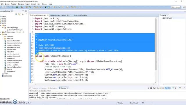 Chapter2 1 CSC200 JavaDoc Comments EscapseSequence смотреть онлайн