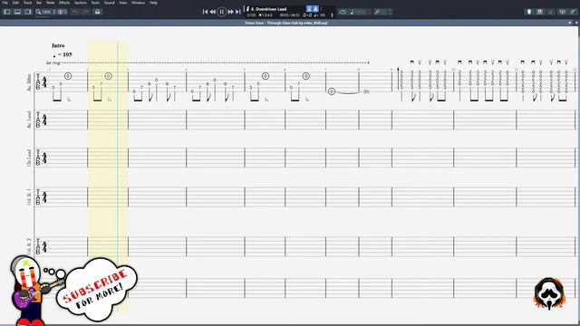 Stone Sour - Through Glass | GUITAR ONLY + TABS on screen | HOW TO PLAY смотреть онлайн