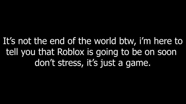Roblox is back SOON! смотреть онлайн
